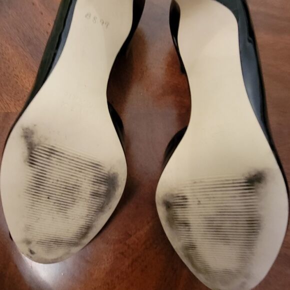 ALEX MARIE OPEN SIDE OPEN TOE  LEATHER PUMP SHOES - Picture 12 of 13